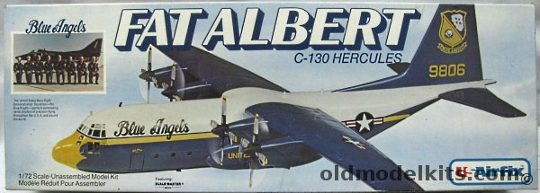 Airfix 1/72 C-130 Hercules Fat Albert Blue Angels Support Aircraft, 5101 plastic model kit